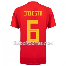 Camisetas España A_Iniesta 6 Primera Equipacion Mundial 2018